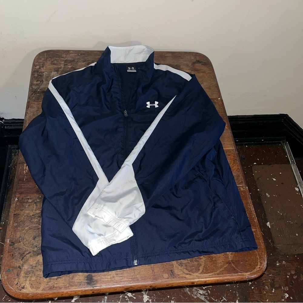 Under Armour Men's Navy and White Jacket